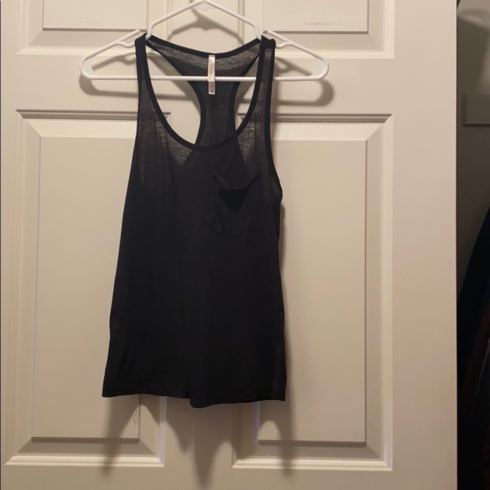 Black Razorback tank with front mini pocket